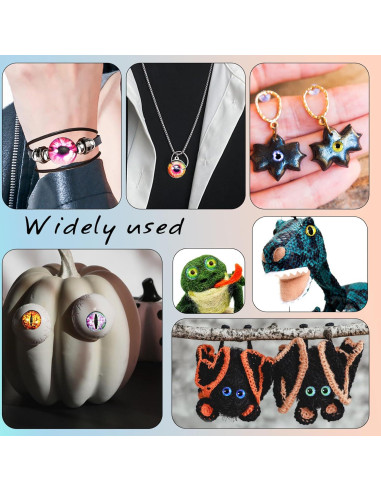 Ojos de Dragón de Vidrio TOAOB 160pcs 6-30mm Manualidades