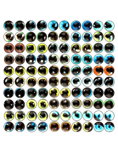 100 Ojos de Vidrio 6mm para Manualidades DIVINA VITAE