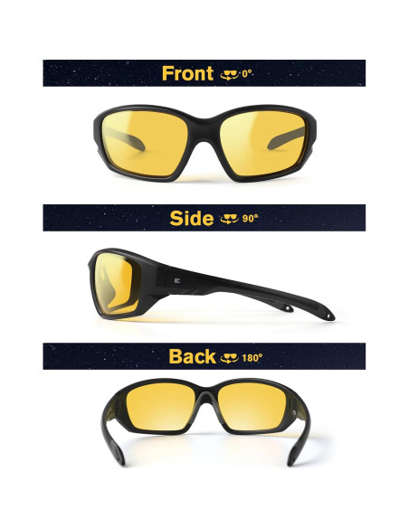 Gafas de Visión Nocturna BIRCEN Amarillas Antideslumbrantes Gafas de Visión Nocturna BIRCEN Amarillas Antideslumbrantes