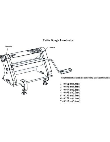 Cilindro Laminador de Masa Genérico 28cm Rosa - Ajuste Grosor