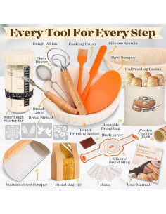 Kit de Inicio para Hornear Pan de Masa Madre VEDALIO 2