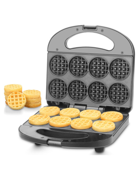 Mini Máquina de Waffles FineMade 8 Pcs Antiadherente