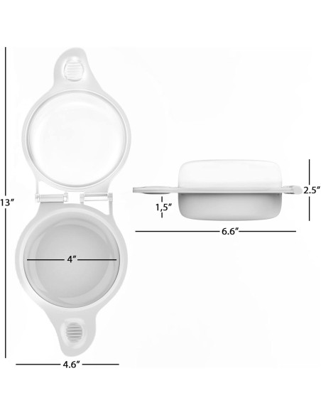 Cocedor de Huevos Chef Buddy para Microondas - 2 Huevos en 45s