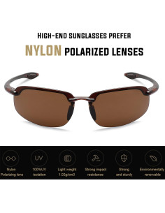 Gafas de sol JULI Sports MJ8001 Polarizadas Marrón 2