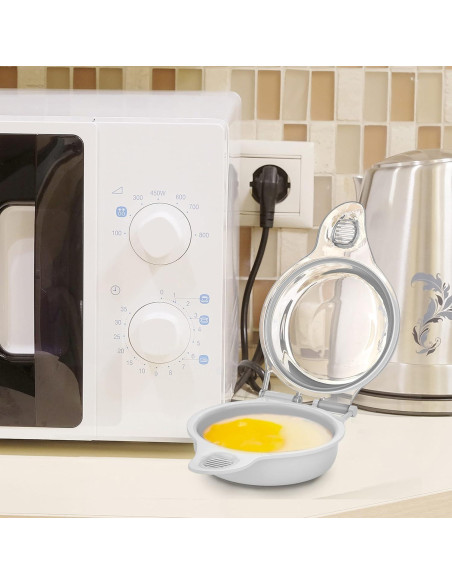 Cocedor de Huevos Chef Buddy para Microondas - 2 Huevos en 45s