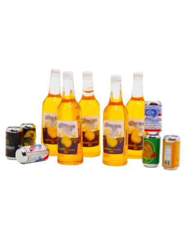 Botellas de Cerveza Miniatura Hiawbon 11 Piezas 1:12