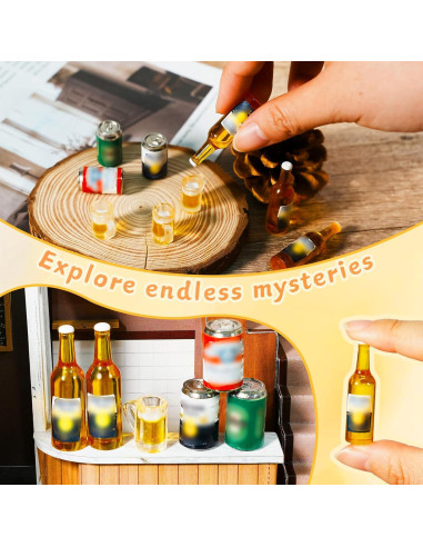 Botellas de Cerveza Miniatura Hiawbon 11 Piezas 1:12