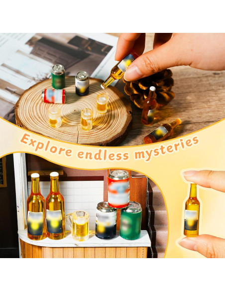 Botellas de Cerveza Miniatura Hiawbon 11 Piezas 1:12