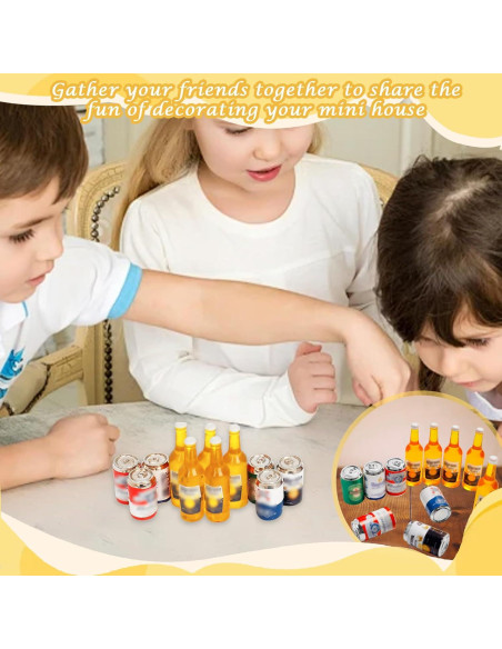 Botellas de Cerveza Miniatura Hiawbon 11 Piezas 1:12