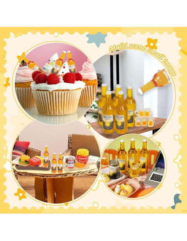 Botellas de Cerveza Miniatura Hiawbon 11 Piezas 1:12