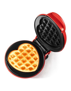 Horno de Waffles Holstein Housewares Corazón Rojo 10 cm