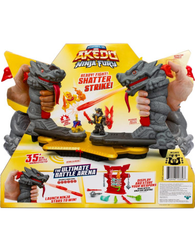 Arena de Batalla Ninja Fury Akedo - 2 Guerreros y 35 Sonidos