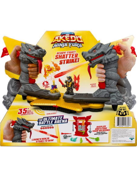Arena de Batalla Ninja Fury Akedo - 2 Guerreros y 35 Sonidos