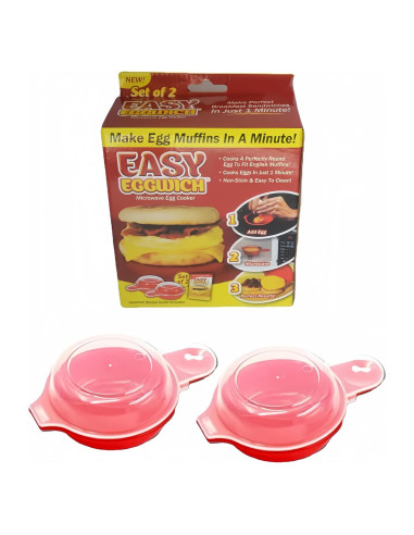 Cocedor de Huevo LIUSM para Microondas - 2 Piezas