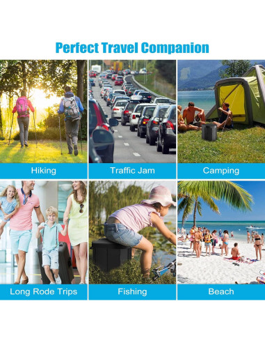 Inodoro Portátil PAHTTO Plegable para Camping 181 kg