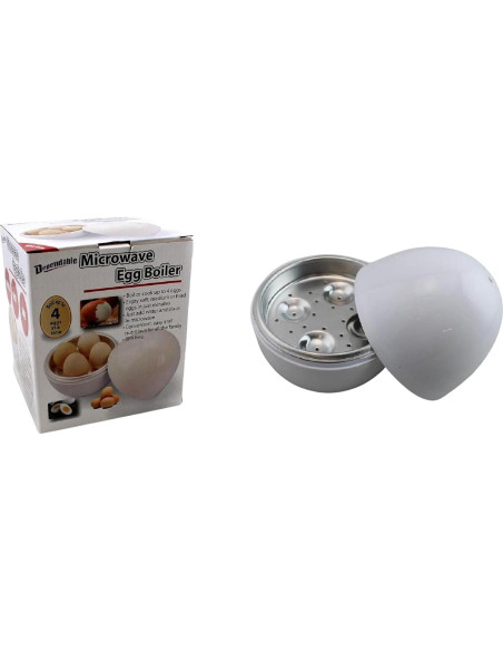 Cocedor de Huevos Microondas Dependable 4 Huevos Blanco