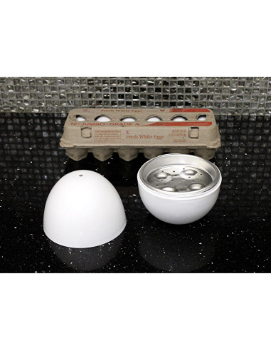 Cocedor de Huevos Microondas Dependable 4 Huevos Blanco