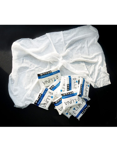 Toallitas Corporales Luna XL Húmedas Sin Fragancia - 10 Pzas