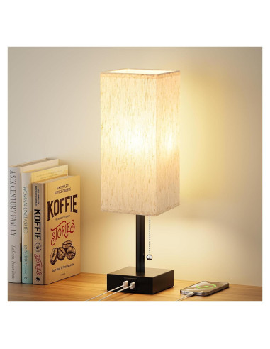 Lámpara de Mesa Aooshine Minimalista 3 Temperaturas USB