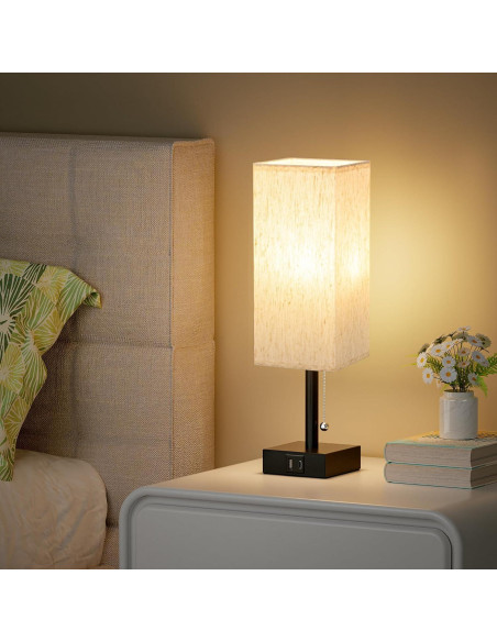 Lámpara de Mesa Aooshine Minimalista 3 Temperaturas USB