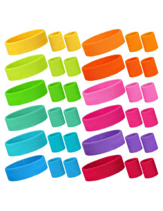 Conjunto de Muñequera y Diademas Neón Bememo para Niños