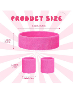 Conjunto de Muñequera y Diademas Neón Bememo para Niños 2