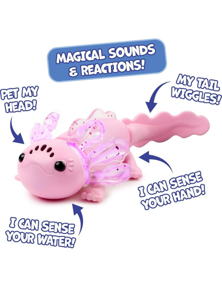 Axolote Bebé Interactivo WowWee Alix con Piscina Inflable