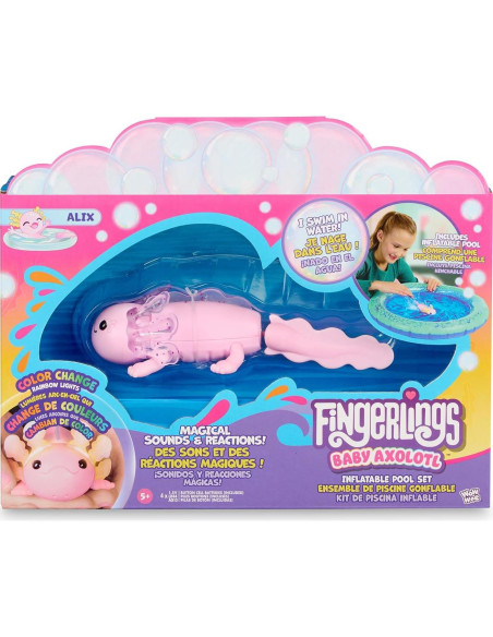 Axolote Bebé Interactivo WowWee Alix con Piscina Inflable