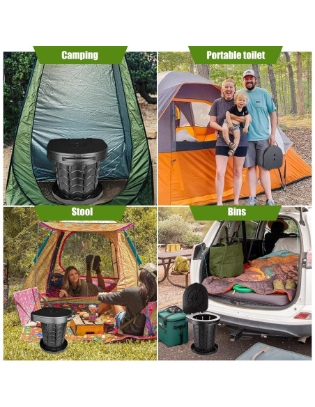 Inodoro Portátil Geavo Ajustable Plegable para Camping