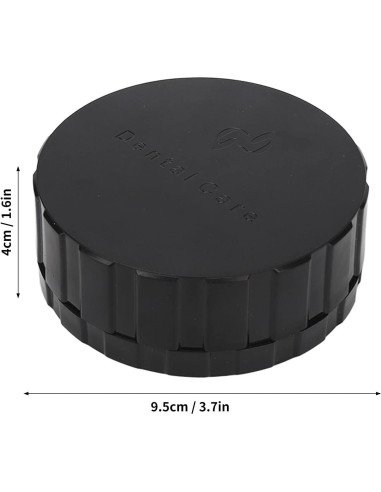 Caja de Carillas Dentales Fabater Redonda Negra 10x10 cm