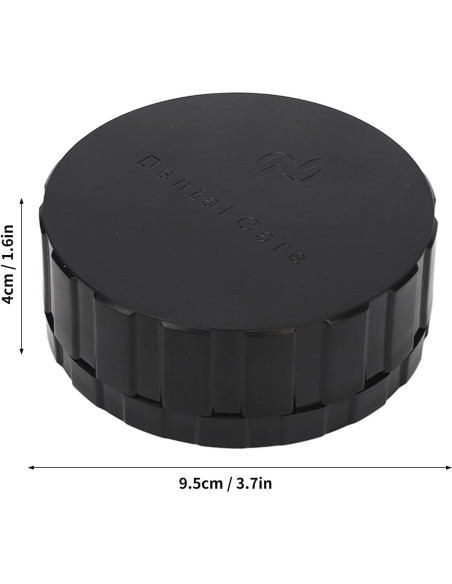 Caja de Carillas Dentales Fabater Redonda Negra 10x10 cm Caja de Carillas Dentales Fabater Redonda Negra 10x10 cm