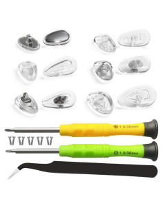 Almohadillas de Nariz PTSLKHN 12 Pares Silicona para Gafas