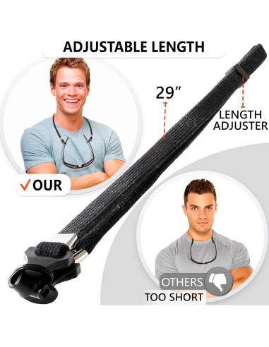 Soporte de Cuerda para Gafas SIGONNA - Ajustable 68,58 cm