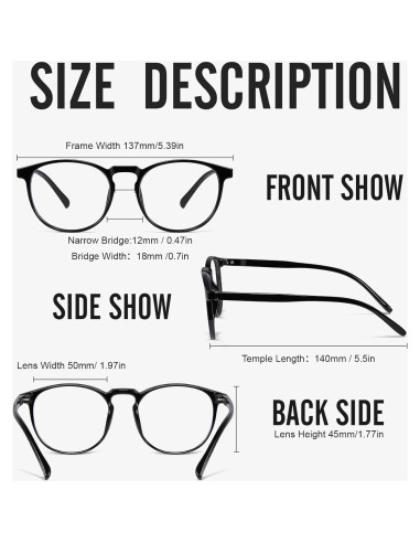 Gafas Anti Luz Azul Unisex M2031 Ultra Ligeras y Comodas