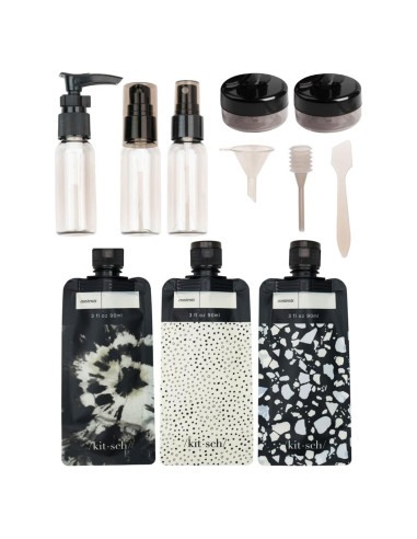 Botellas de Viaje Kitsch 11 Piezas Aprobadas por TSA