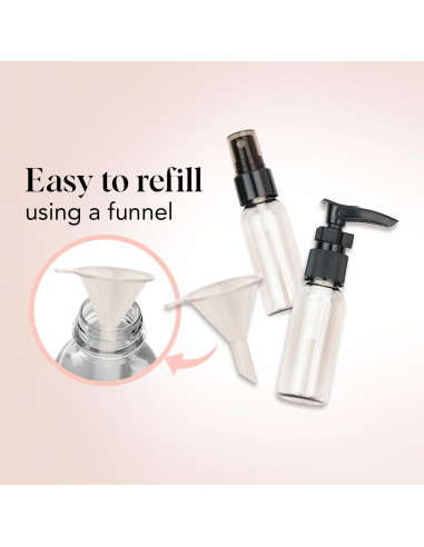 Botellas de Viaje Kitsch 11 Piezas Aprobadas por TSA