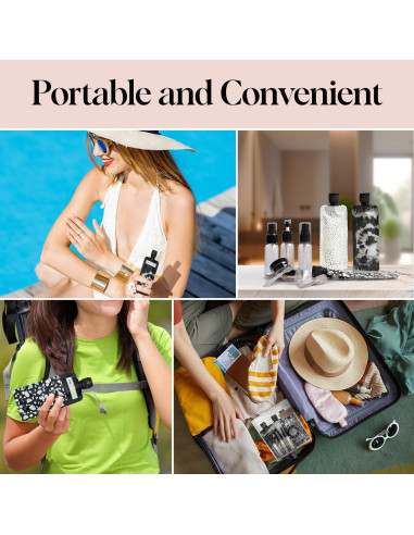 Botellas de Viaje Kitsch 11 Piezas Aprobadas por TSA