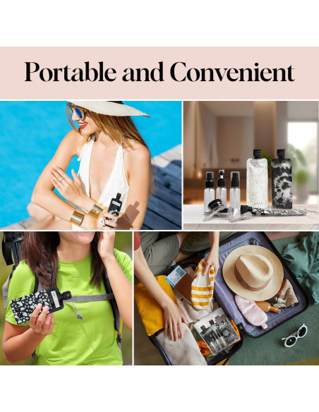 Botellas de Viaje Kitsch 11 Piezas Aprobadas por TSA