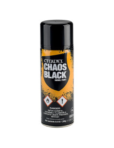 Spray de Imprimación Citadel Chaos Black 291ml Mate