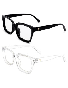 Gafas de lectura COASION Classic para mujeres marco cuadrado
