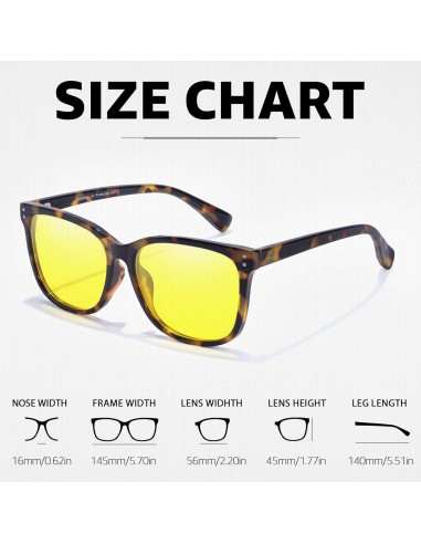 Gafas de Visión Nocturna Myiaur Amarillas UV400