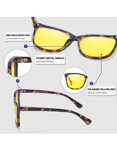 Gafas de Visión Nocturna Myiaur Amarillas UV400