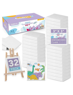 Mini Lienzos ESRICH 32 Piezas 7,62 cm para Pintar