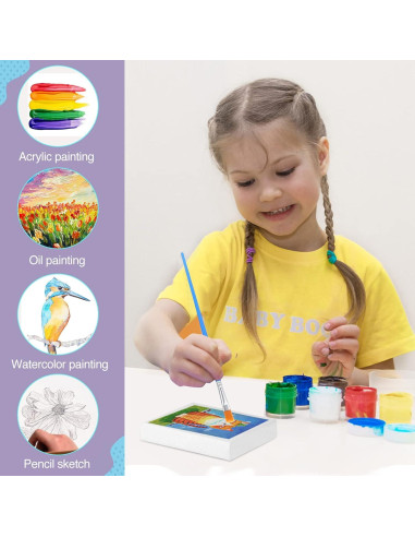 Mini Lienzos ESRICH 32 Piezas 7,62 cm para Pintar