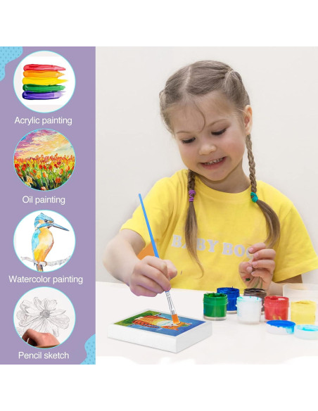 Mini Lienzos ESRICH 32 Piezas 7,62 cm para Pintar