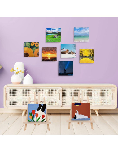 Mini Lienzos ESRICH 32 Piezas 7,62 cm para Pintar