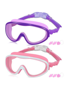 Gafas de natación COOLOO para niños 3-15 años, 2 paquetes
