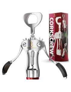 Abridor de Vino Bravigi Sacacorchos de Alas Acero Inoxidable