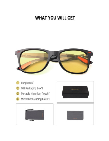 Gafas de Visión Nocturna FIMOSON YS005-1 Polarizadas UV400