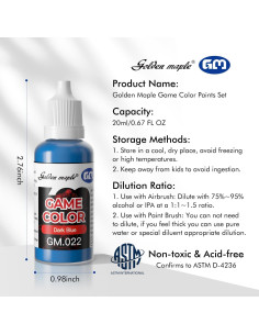 Set de Pinturas Acrílicas 16pcs 20ml para Miniaturas - Golden Maple 2